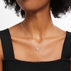 Thumbnail Image 2 of 0.10 CT. T.W. Diamond Heart Pendant in Sterling silver