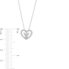 Thumbnail Image 3 of 0.10 CT. T.W. Diamond Heart Pendant in Sterling silver