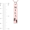 Thumbnail Image 4 of Engravable Name Baby Footprint Vertical Bar Pendant in 10K White, Yellow or Rose Gold (1 Image and 2 Lines)