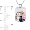 Thumbnail Image 4 of Medium Engravable Photo Dog Tag Pendant in Sterling Silver (1 Image and 3 Lines)