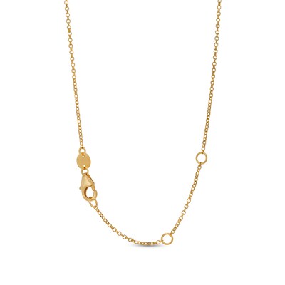 Bead Station Necklace in Hollow 18K Two Tone Gold
