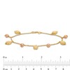 Thumbnail Image 4 of Dangle Bead Bracelet in Hollow 18K Two Tone Gold
