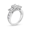Thumbnail Image 3 of 1.95 CT. T.W. Princess-Cut Diamond Past Present Future® Miracle Engagement Ring in 14K White Gold