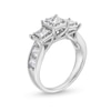 Thumbnail Image 2 of 1.95 CT. T.W. Princess-Cut Diamond Past Present Future® Miracle Engagement Ring in 14K White Gold