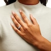 Thumbnail Image 2 of 1.45 CT. T.W. Diamond Past Present Future® Knife Edge Vintage-Style Engagement Ring in 14K White Gold