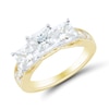 Thumbnail Image 2 of 1.95 CT. T.W. Princess-Cut Diamond Past Present Future® Miracle Engagement Ring in 14K Gold
