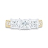 Thumbnail Image 3 of 1.95 CT. T.W. Princess-Cut Diamond Past Present Future® Miracle Engagement Ring in 14K Gold