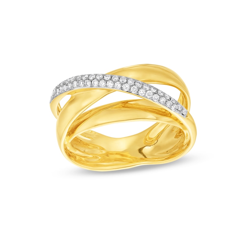 0.20 CT. T.W. Diamond Orbit Ring in 18K Gold
