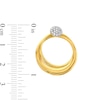 Thumbnail Image 2 of 0.20 CT. T.W. Diamond Doorknocker Earrings in 18K Gold