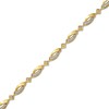 Thumbnail Image 0 of 0.50 CT. T.W. Diamond Bypass Link Alternating Bracelet in 10K Gold - 7.25"