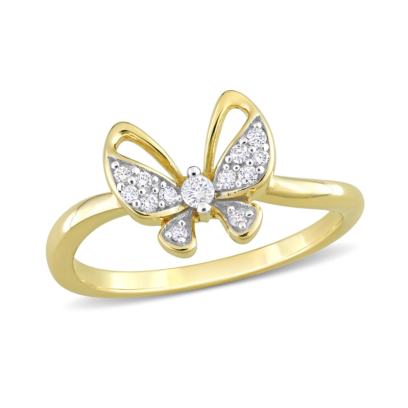 0.12 CT. T.W. Diamond Butterfly Ring in 10K Gold|Peoples Jewellers