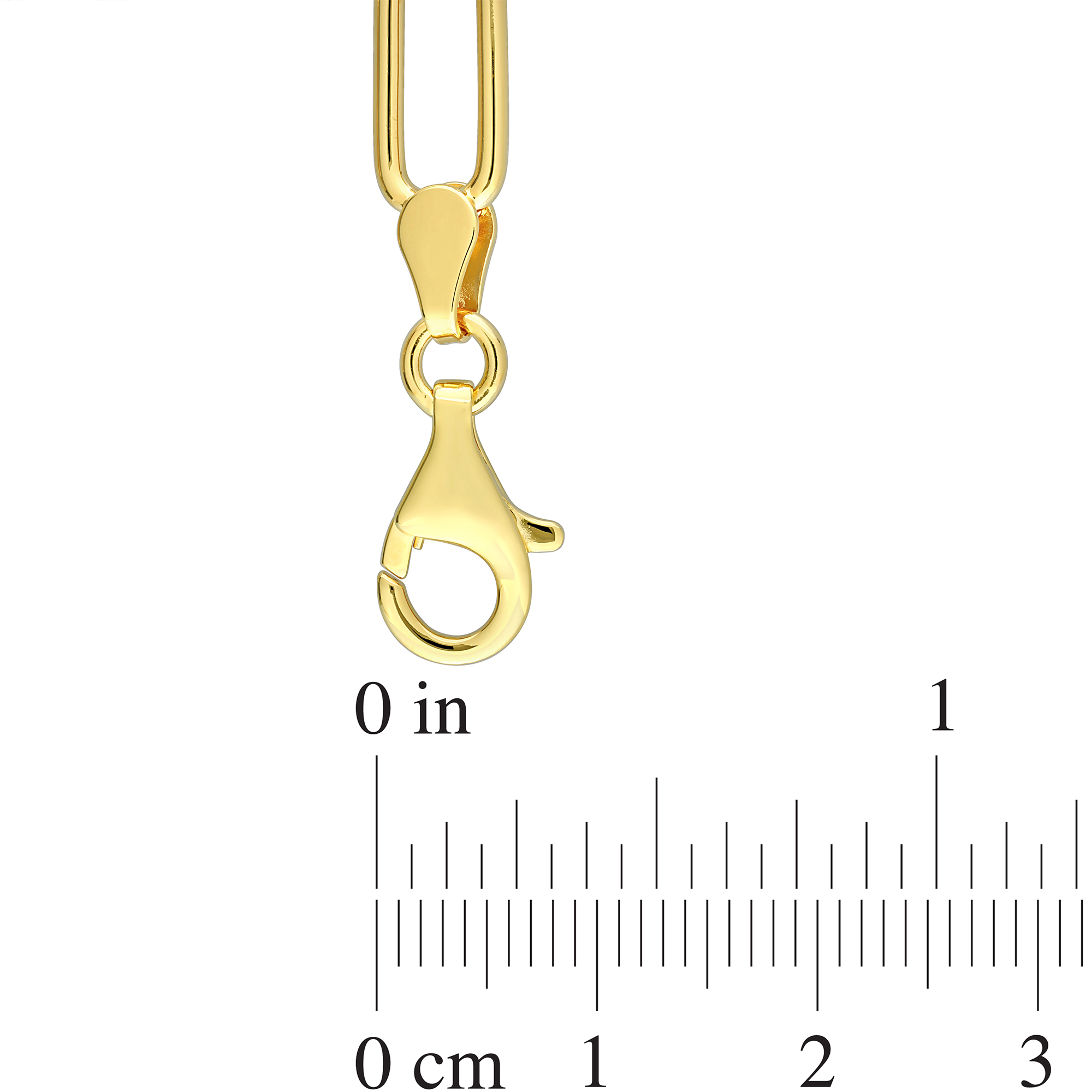Thumbnail Image 2 of 0.13 CT. T.W. Diamond Cheval Link Charm Bracelet in Sterling Silver with Yellow Rhodium Plate