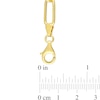 Thumbnail Image 2 of 0.16 CT. T.W. Diamond Cheval Link Charm Bracelet in Sterling Silver with Yellow Rhodium Plate