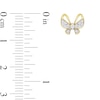 0.14 CT. T.W. Diamond Butterfly Stud Earrings in 10K Gold
