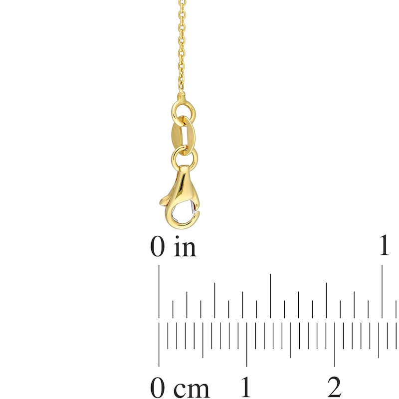 Main Image 3 of 0.57 CT. T.W. Diamond Bezel and Bar Necklace in 14K Two-Toned Gold