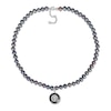 Thumbnail Image 2 of Men's 7.0-7.5mm Black Freshwater Cultured Pearl Compass Necklace in Sterling Silver
