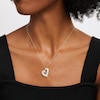 Thumbnail Image 2 of 1.00 CT. T.W. Certified Lab-Grown Diamond Tilted Heart Pendant in 10K Gold (F/SI2)