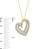 Thumbnail Image 3 of 1.00 CT. T.W. Certified Lab-Grown Diamond Tilted Heart Pendant in 10K Gold (F/SI2)