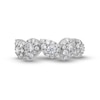 Thumbnail Image 4 of 1.00 CT. T.W. Pear-Shaped Multi-Diamond Tilted Five Stone Ring in 10K White Gold