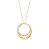 Thumbnail Image 1 of 0.15 CT. T.W. Diamond Double Circle Pendant in 18K Gold