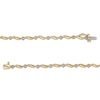 Thumbnail Image 3 of 0.15 CT. T.W. Diamond Wave Link Alternating Bracelet in 10K Gold