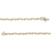 Thumbnail Image 2 of 0.15 CT. T.W. Diamond Wave Link Alternating Bracelet in 10K Gold