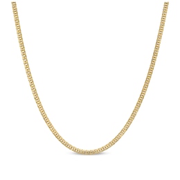 2.0mm Curb Chain Necklace in Solid 10K Gold - 18&quot;