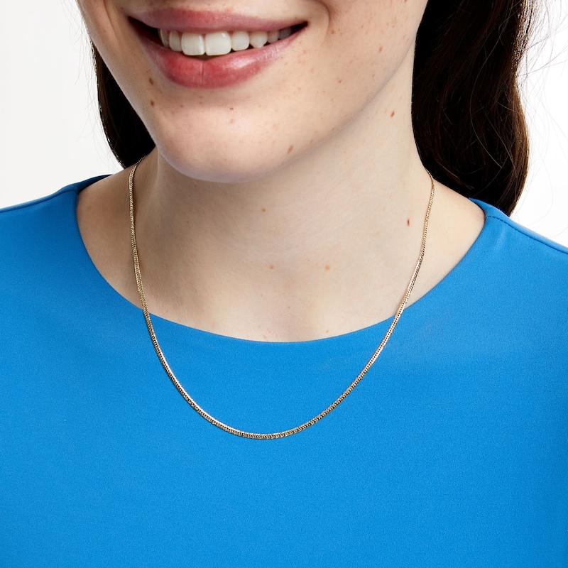 Main Image 2 of 2.0mm Curb Chain Necklace in Solid 10K Gold - 18"