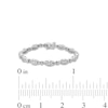 1.00 CT. T.W. Diamond Marquise Link Bracelet in Sterling Silver