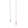 Thumbnail Image 3 of 1.0mm Box Chain Necklace in Solid 10K Rose Gold - 18"