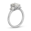 Thumbnail Image 3 of 3.00 CT. T.W. Certified Emerald and Trapezoid-Cut Lab-Grown Diamond Engagement Ring in 14K White Gold (I/VS2)
