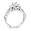 Thumbnail Image 2 of 1.95 CT. T.W. Emerald-Cut Diamond Past Present Future® Engagement Ring in 14K White Gold