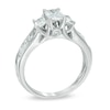 Thumbnail Image 1 of 1.95 CT. T.W. Emerald-Cut Diamond Past Present Future® Engagement Ring in 14K White Gold