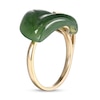 Thumbnail Image 2 of Jade Leaf Ring in 14K Gold