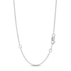 Thumbnail Image 5 of Lab-Created Emerald and White Lab-Created Sapphire Reversible Tilted Open Heart Pendant in Sterling Silver