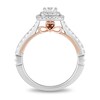 Enchanted Disney Snow White 0.69 CT. T.W. Diamond Double Cushion-Shaped Frame Engagement Ring in 14K Two-Tone Gold