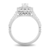 Thumbnail Image 3 of Enchanted Disney Majestic Princess 0.95 CT. T.W. Diamond Engagement Ring in 14K White Gold - Size 7