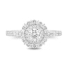 Thumbnail Image 4 of Enchanted Disney Majestic Princess 0.95 CT. T.W. Diamond Engagement Ring in 14K White Gold - Size 7