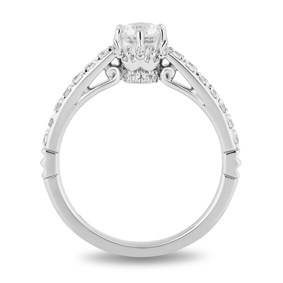 Enchanted Disney Majestic Princess 0.95 CT. T.W. Diamond Bridal Set in 14K White Gold