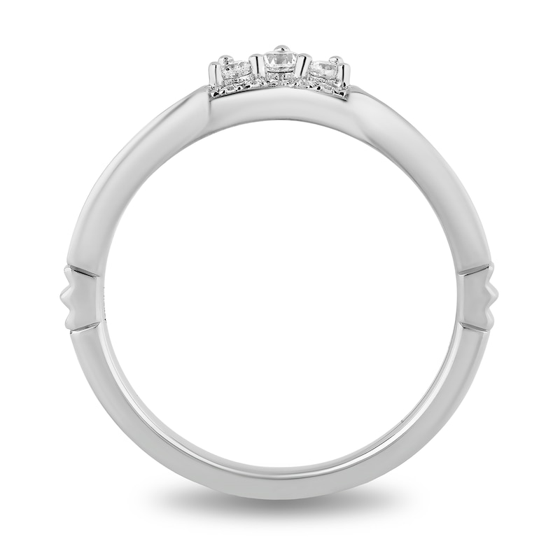 Main Image 5 of Enchanted Disney Majestic Princess 0.95 CT. T.W. Diamond Bridal Set in 14K White Gold