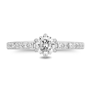 Enchanted Disney Majestic Princess 0.95 CT. T.W. Diamond Bridal Set in 14K White Gold