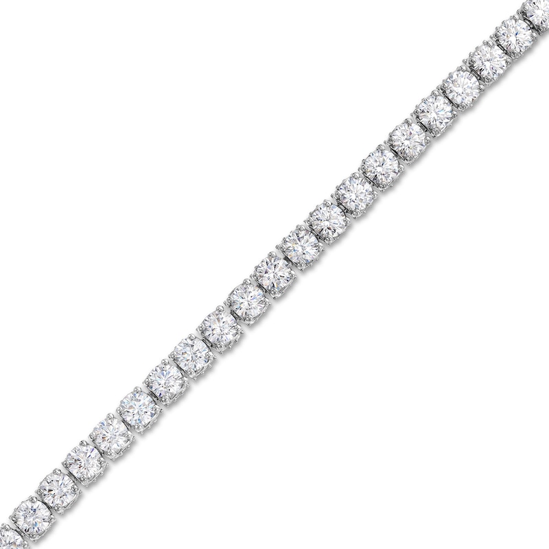 10.00 CT. T.W. Certified Diamond Tennis Bracelet in 18K White Gold (I/SI2)|Peoples Jewellers