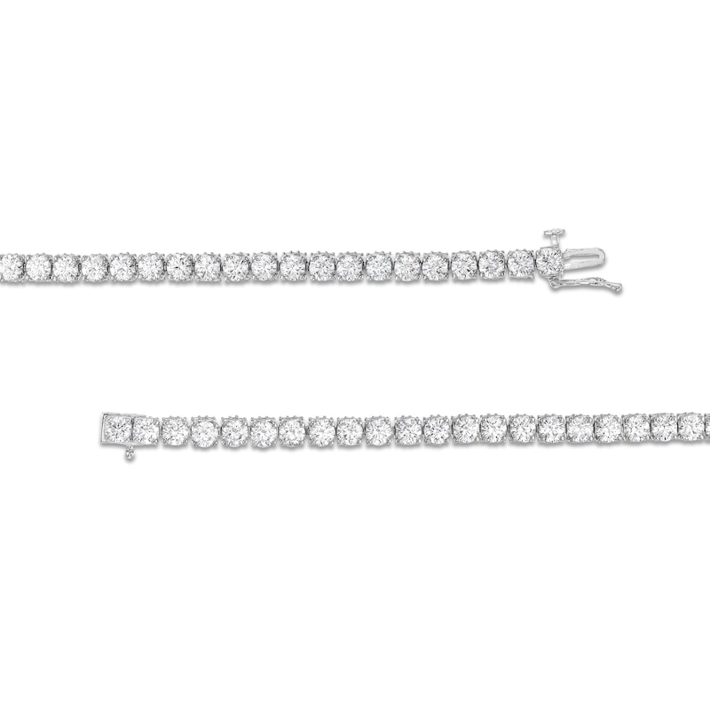 Main Image 2 of 10.00 CT. T.W. Certified Diamond Tennis Bracelet in 18K White Gold (I/SI2)