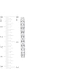Thumbnail Image 2 of 10.00 CT. T.W. Certified Diamond Inside-Out Hoop Earrings in 18K White Gold (I/SI2)
