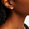 Thumbnail Image 2 of 0.70 CT. T.W. Certified Lab-Grown Diamond Solitaire Stud Earrings in 10K White Gold (F/SI2)