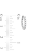 0.19 CT. T.W. Diamond Bubble Inside-Out Hoop Earrings in Sterling Silver