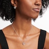 Thumbnail Image 2 of Unstoppable Love™ 0.10 CT. T.W. Diamond Heart Pendant and Drop Earrings Set in Sterling Silver