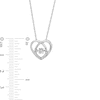 Thumbnail Image 3 of Unstoppable Love™ 0.10 CT. T.W. Diamond Heart Pendant and Drop Earrings Set in Sterling Silver