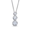 Thumbnail Image 1 of 0.49 CT. T.W. Diamond Three Stone Pendant in 14K White Gold