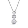 Thumbnail Image 3 of 0.49 CT. T.W. Diamond Three Stone Pendant in 14K White Gold